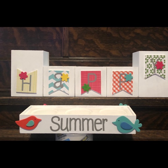 Spring/Summer decorative candle holder - Picture 3 of 4